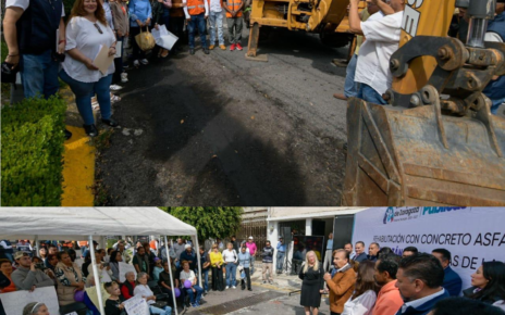 Repavimentan cuatro calles en cuatro colonias de Atizapán de Zaragoza