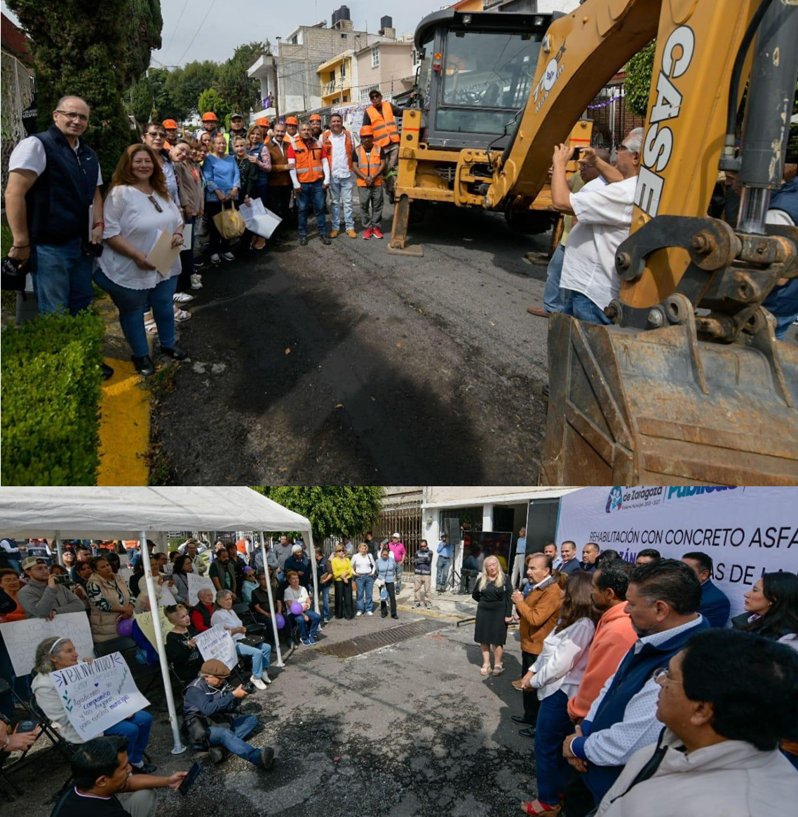 Repavimentan cuatro calles en cuatro colonias de Atizapán de Zaragoza