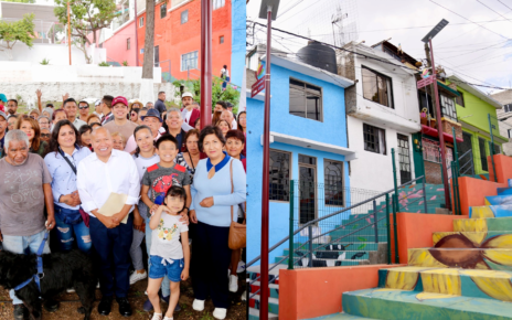 Raciel Pérez Cruz, alcalde de Tlalnepantla mejora paisaje urbano en San Andrés Atenco