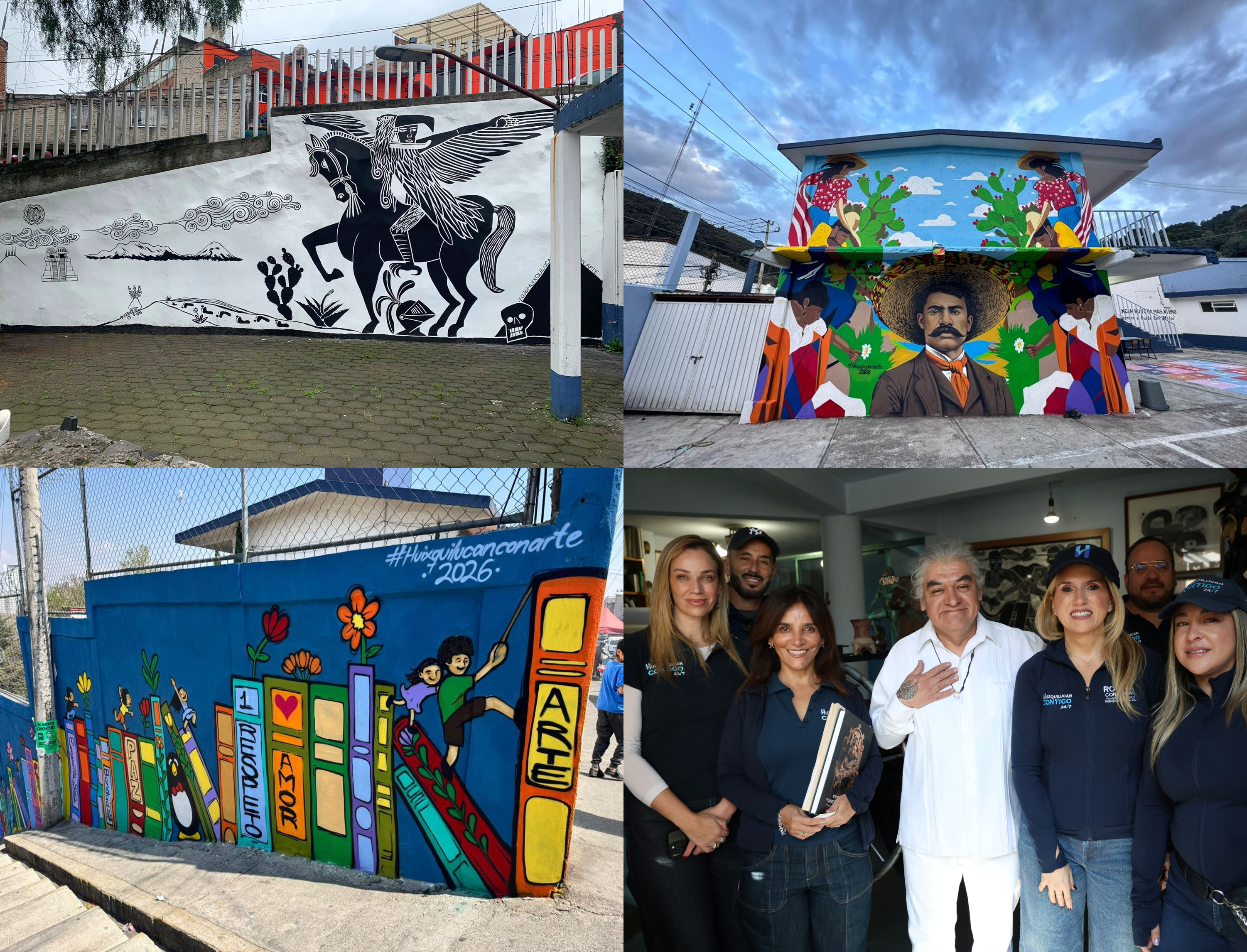 Murales que contienen historia e identidad mejoran la percepción de seguridad en Huixquilucan