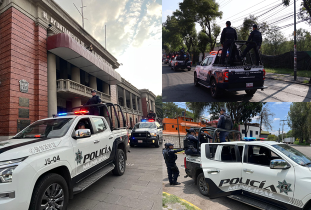 Despliegue policial de Tlalnepantla en escuelas, plazas y colonias para prevenir delitos