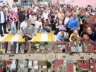Habitantes de la Colonia Marina Nacional, Zona Oriente, Tlalnepantla, en apertura de renovada calle