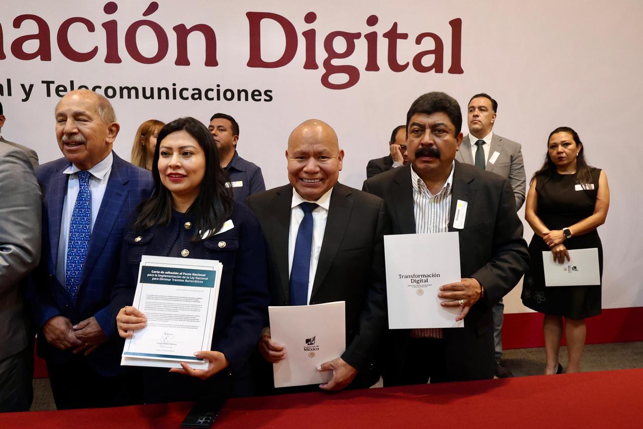 Raciel Pérez Cruz, alcalde de Tlalnepantla, participa en Pacto Nacional de Coordinación, Simplificación Digital e Inteligencia Artificial
