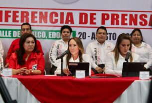 Presidenta de PRI Estado de México, Cristina Ruiz en Valle de Chalco