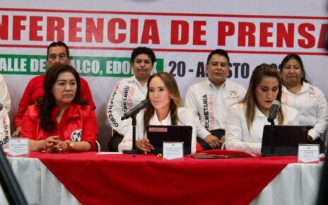 Presidenta de PRI Estado de México, Cristina Ruiz en Valle de Chalco