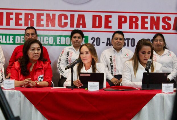 Presidenta de PRI Estado de México, Cristina Ruiz en Valle de Chalco