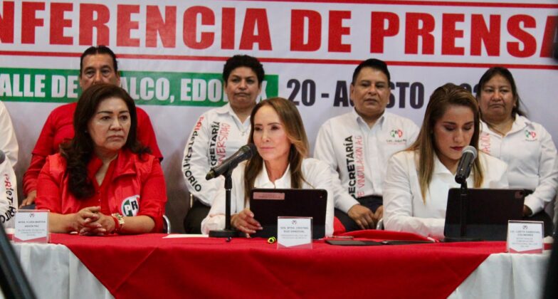 Presidenta de PRI Estado de México, Cristina Ruiz en Valle de Chalco