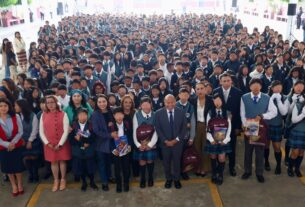 Gobierno de Tlalnepantla, Raciel Pérez Cruz, arranca ciclo escolar en secundaria Moisés Sáenz