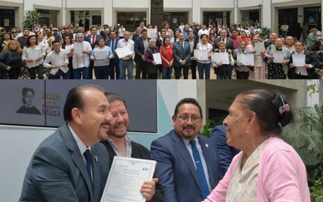 Reciben adultos certificados de primaria y secundaria, además de constancias de alfabetización como reconocimiento a su esfuerzo, constancia y tenacidad