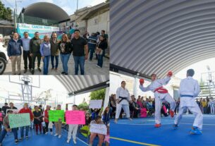 Calles y cancha deportiva rehabilitados por gobierno de Atizapán de Zaragoza