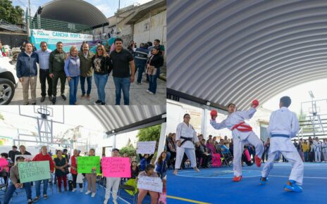 Calles y cancha deportiva rehabilitados por gobierno de Atizapán de Zaragoza