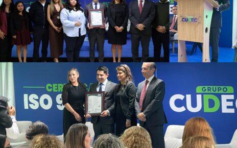 Grupo CUDEC recibe certificación internacional ISO 9001:2015