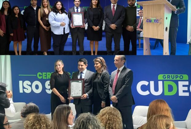 Grupo CUDEC recibe certificación internacional ISO 9001:2015