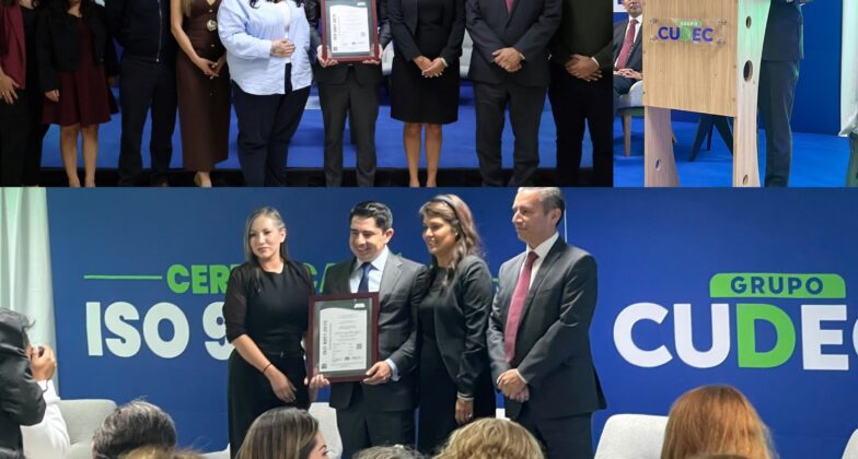 Grupo CUDEC recibe certificación internacional ISO 9001:2015