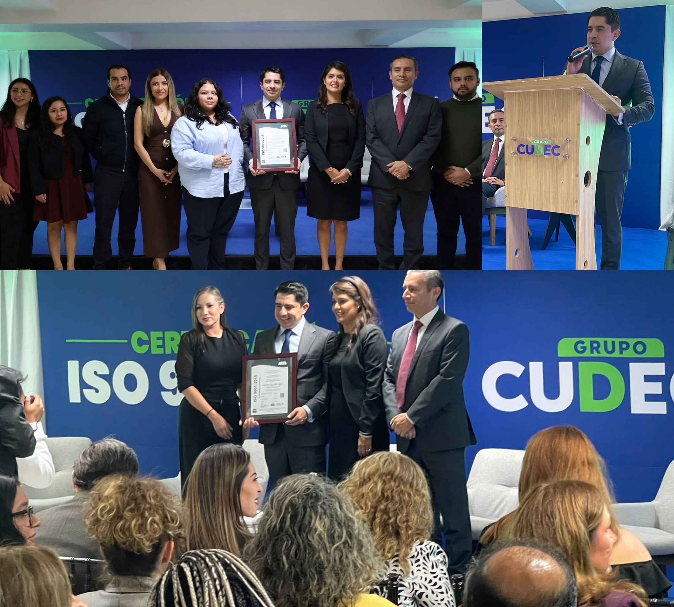 Grupo CUDEC recibe certificación internacional ISO 9001:2015