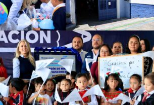 Jardín de niños y primaria son beneficiados por Acción por la Educación de Gobierno de Huixquilucan