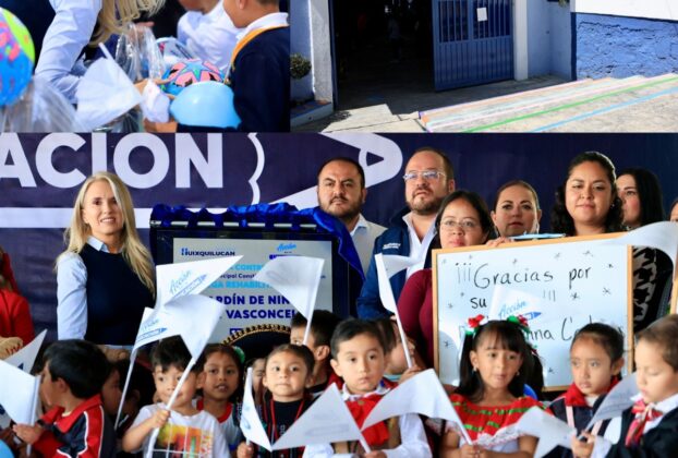 Jardín de niños y primaria son beneficiados por Acción por la Educación de Gobierno de Huixquilucan