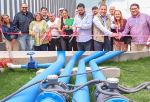 Inauguran tanque de agua en Naucalpan