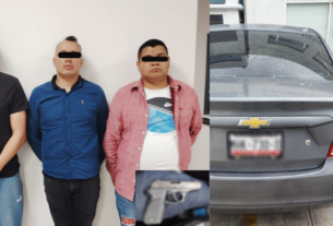 Detienen a tres presuntos asaltantes de usuarios de sucursales bancarias en Naucalpan