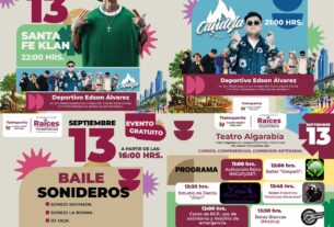 Programa de eventos musicales, populares y de orientación comunitaria por 78 años de Tlalnepantla