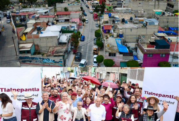 Cinco calles repavimenta gobierno de Tlalnepantla en San Lucas Patoni