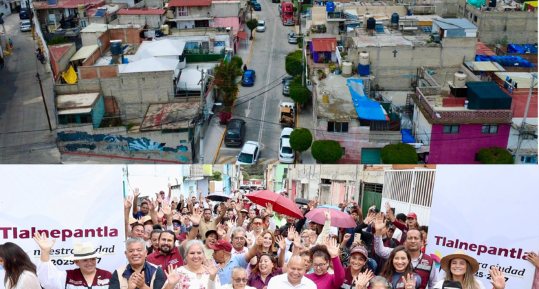 Cinco calles repavimenta gobierno de Tlalnepantla en San Lucas Patoni