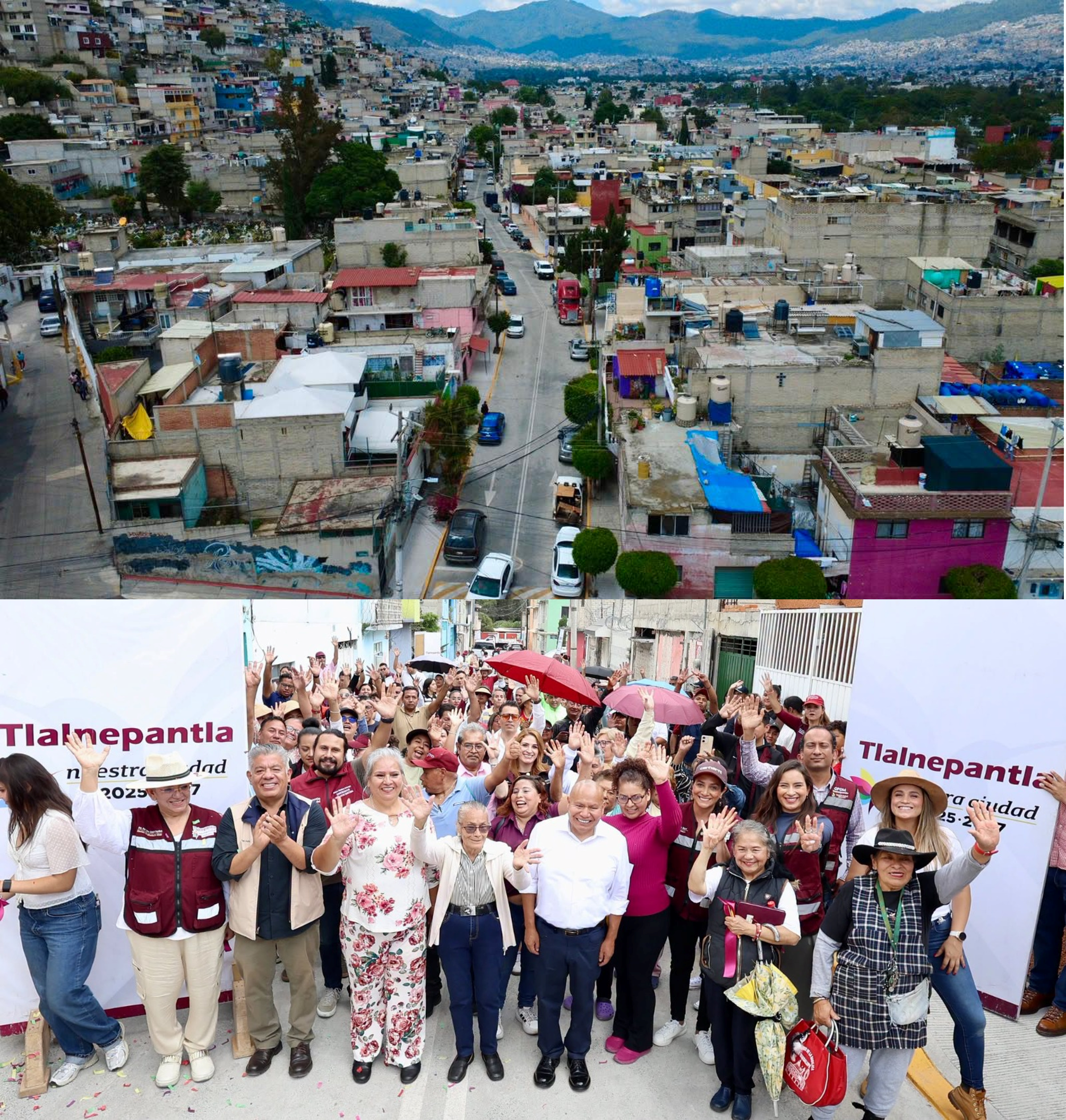 Cinco calles repavimenta gobierno de Tlalnepantla en San Lucas Patoni