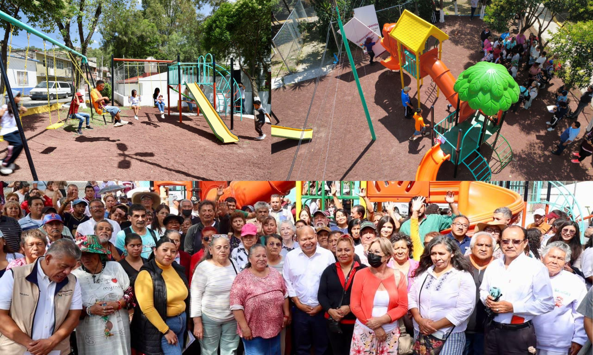 Recuperan parque en El Tenayo Norte, Tlalnepantla