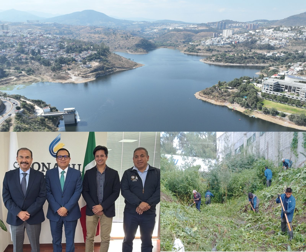 La presa Madín es saneada por gobierno de Atizapán, Naucalpan y Jilotzingo