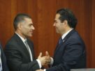 El vicecoordinador del PAN Enrique Vargas del Villar y el titular de la SSPC, Omar García Harfuch