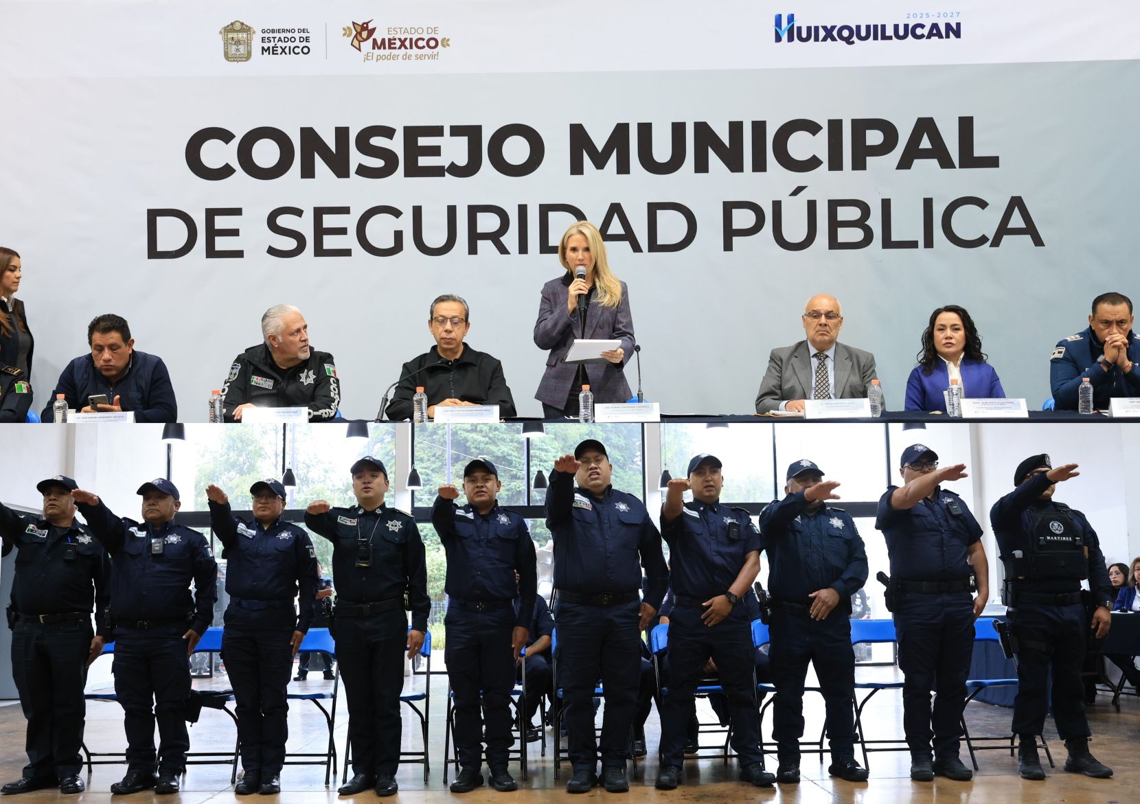 Romina Contreras toma protesta a la Célula Policial de Huixquilucan