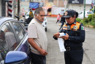 Aplica gobierno de Huixquilucan infracciones en carretera Naucalpan Huixquilucan