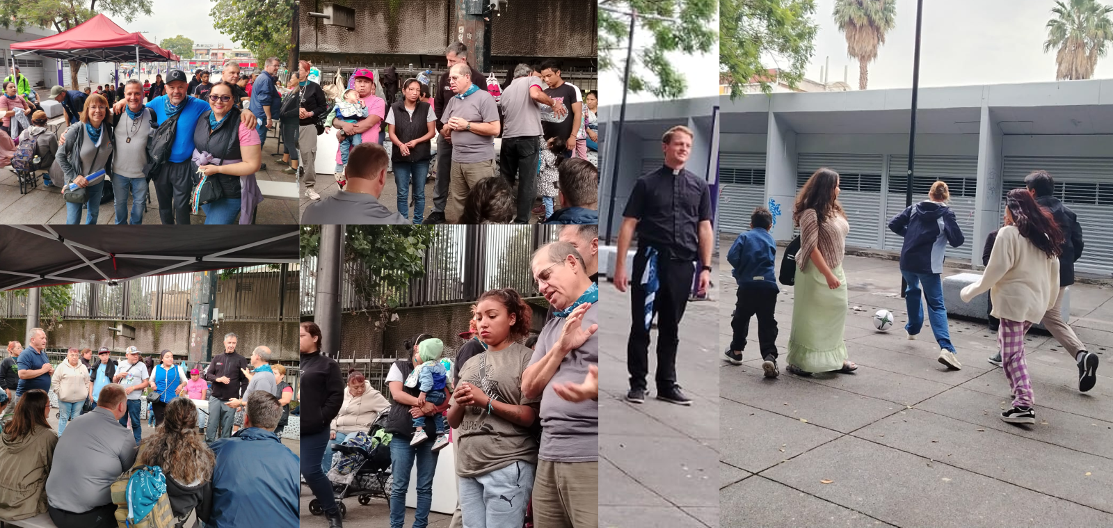 Misioneros de Hope of de poors en un día con rescatados de la Ciudad de México