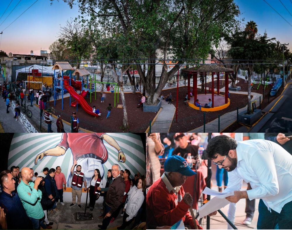 Parques, espacios públicos, rescatados y atención en comunidades realiza el alcalde de Naucalpan, Isaac Montoya Márquez