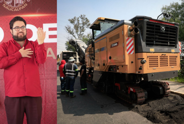 Banderazo para repavimentar 4.2 kilómetros en Calzada Los Arcos, Naucalpan