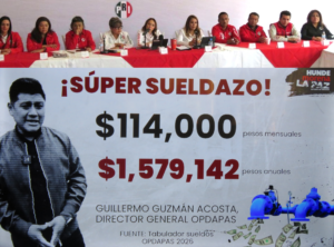 Sueldo del director del organismo de agua de La Paz