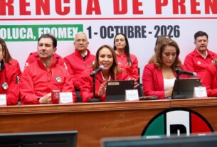 Dirigencia de PRI critica tres años de gobierno de MORENA en Estado de México