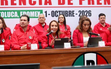 Dirigencia de PRI critica tres años de gobierno de MORENA en Estado de México