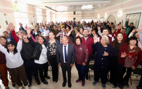 Raciel Pérez Cruz atestigua entrega predios de ejido para espacios sociales