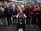 Dirigencia de SUTEYM y el alcalde Isaac Montoya Márquez
